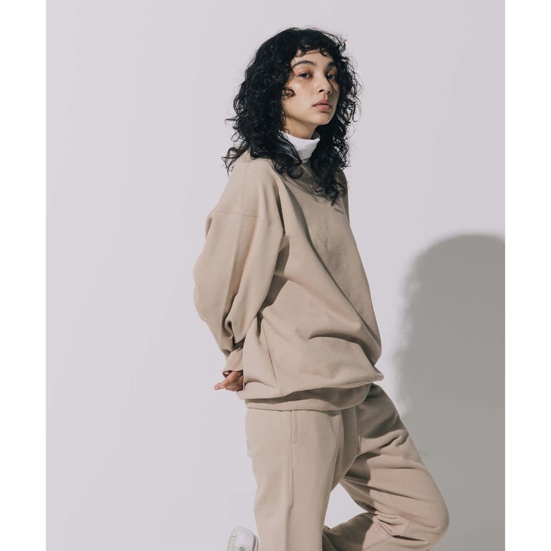 GOAT ゴート 裏パイルクルーネックスウェット 13.5オンス サンド CREW