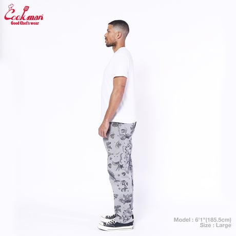 COOKMAN クックマン シェフパンツ イージーパンツ グレー Chef Pants Old Tattoo Gray