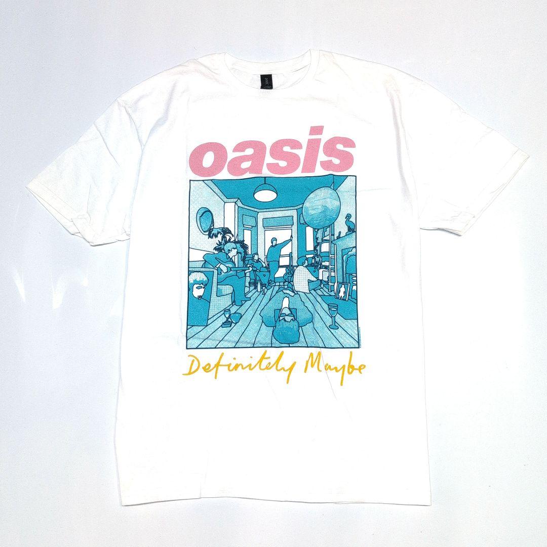OASIS オアシス Tシャツ バンドTシャツ ホワイト Definitely Maybe I