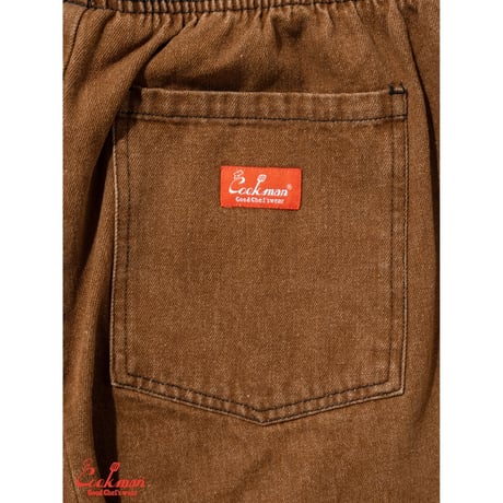 COOKMAN クックマン シェフパンツ セミワイド ブラウン Chef Pants Semiwide Denim Brown 231-61837