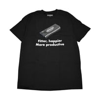 PLEASURES　プレジャーズ　Tシャツ　ブラック　HAPPIER　p20su047