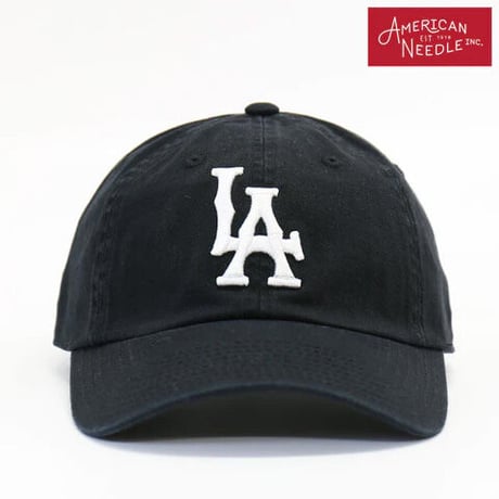 AMERICAN NEEDLE アメリカンニードル ベースボールキャップ ブラック BALLPARK LOS ANGELES SMU674A-LOSA