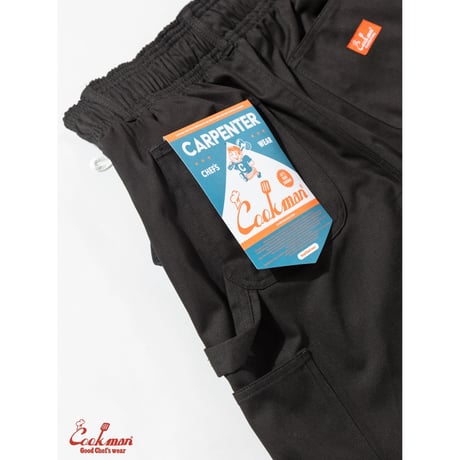 COOKMAN クックマン カーペンターパンツ ショーツ ブラック Carpenter's Pants Short Heavy twill Black 231-61923