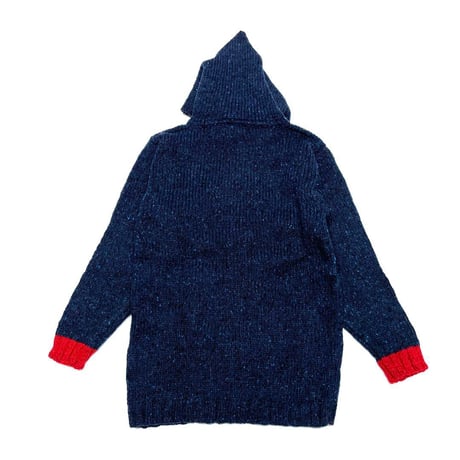 BRUNS WICK ブランズウィック ニットカーディガン パーカー セーター ネイビー hooded cardigan