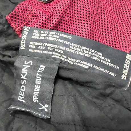 RED SKINS レッドスキン レザージャケット ブラック leeward