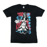 マネスキン Tシャツ 2023 Mブラック ワールドツアー2023 パンフ付 MANESKIN マネスキン Tシャツ バンドTシャツ ブラック LIVE AT CIRCO
