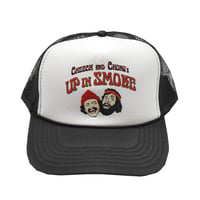 チーチ＆チョン チーチョン アップインスモーク メッシュキャップ ブラック CHEECH&CHONG'S Up in Smoke TRUCKER CAP RI2306