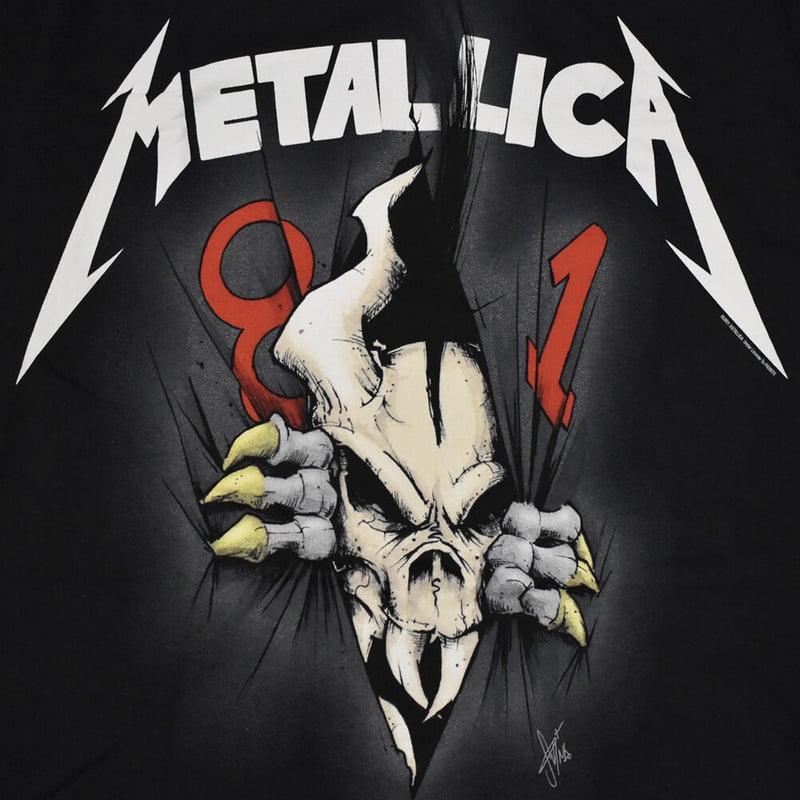 METALLICA メタリカ Tシャツ バンドTシャツ ブラック 40th