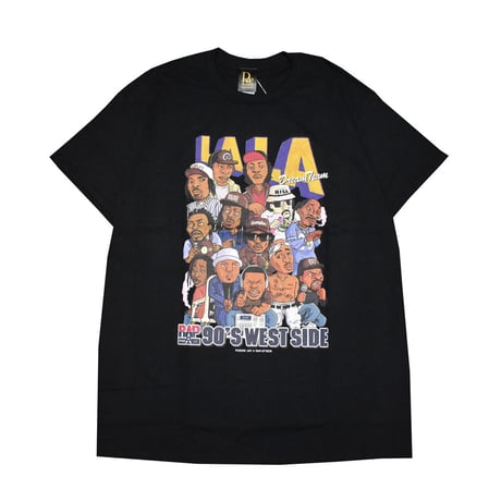 RAP ATTACK ラップアタック Tシャツ ブラック LA LA TEE RAAW23-ST012