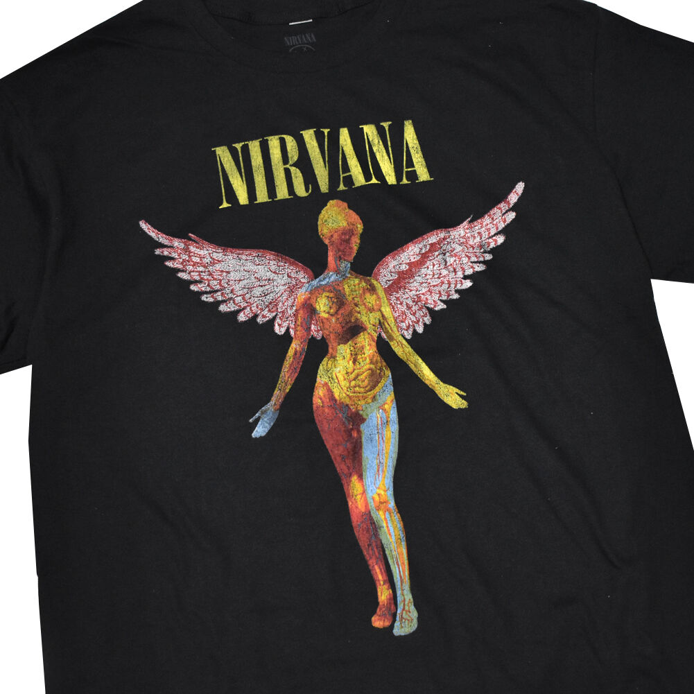 NIRVANA ニルヴァーナ Tシャツ ブラック IN UTERO S/S TEE | EmbarK