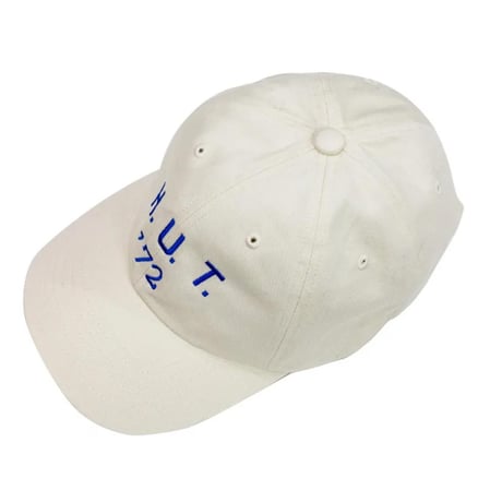 H.UNIT エイチユニット ベースボールキャップ アイボリー H.U.T embroidery ball cap H-BC006