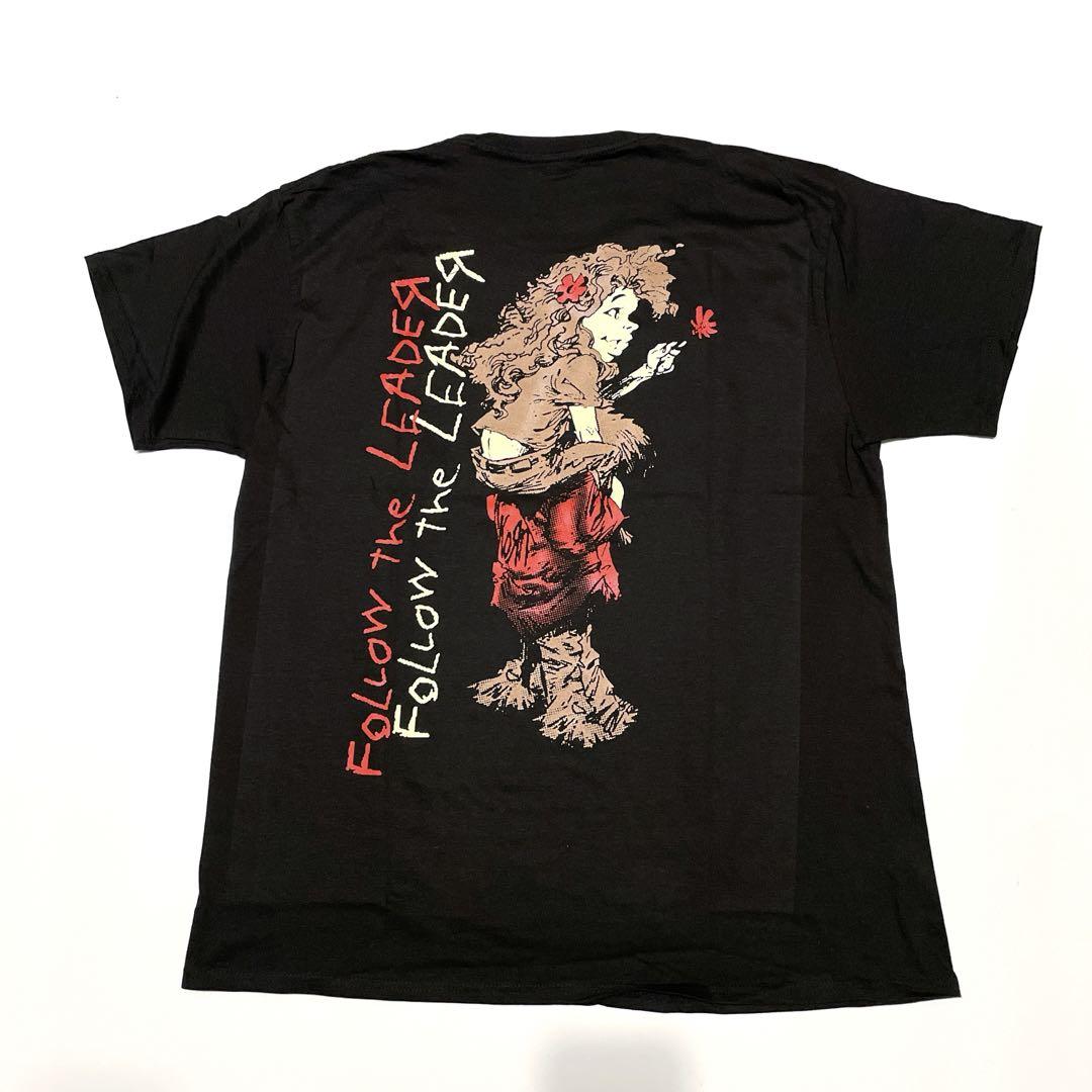 KORN コーン Tシャツ バンドTシャツ ブラック FOLLOW THE LEADER S/