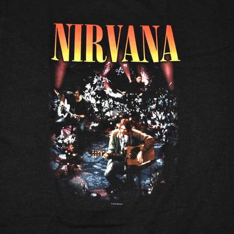 NIRVANA ニルヴァーナ Tシャツ バンドTシャツ ブラック LIVE CONCERT PHOTO S/S TEE