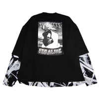 NOT COMMON SENSE NCS　ノットコモンセンス　レイヤードロンTEE　Tシャツ 長袖　ブラック　"NCS REMAKE" LAYERED L/S TEE　19161021