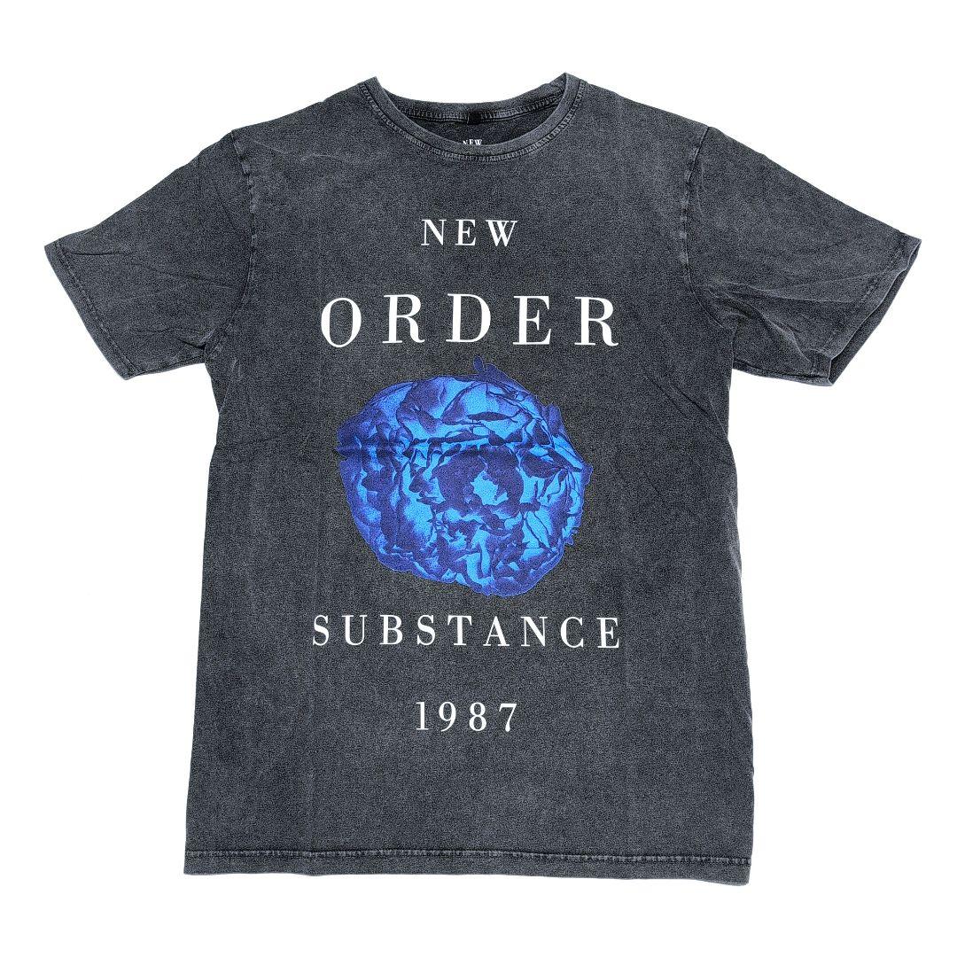 NEW ORDER ニュー・オーダー Tシャツ バンドTシャツ チャコールグレー