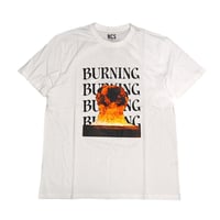 NOT COMMON SENSE NCS　ノットコモンセンス　Tシャツ　ホワイト　BURNING TEE　19111002