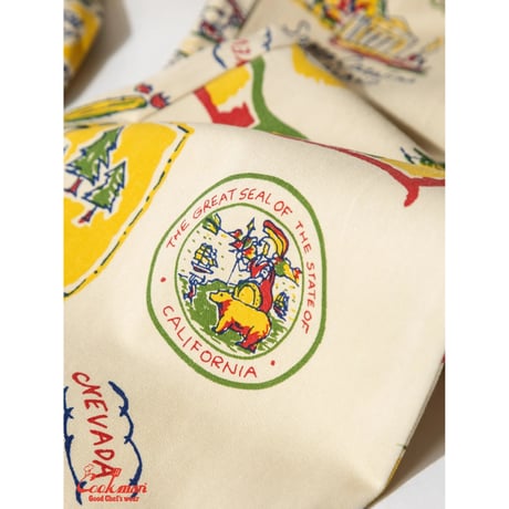 COOKMAN クックマン シェフパンツ イージーパンツ オフホワイト Chef Pants Souvenir Map California 231-61867