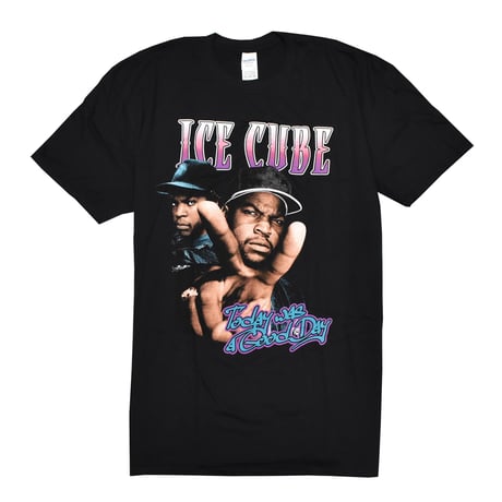 ICE CUBE アイスキューブ Tシャツ ラップTシャツ ブラック TODAY WAS A GOOD DAY S/S TEE