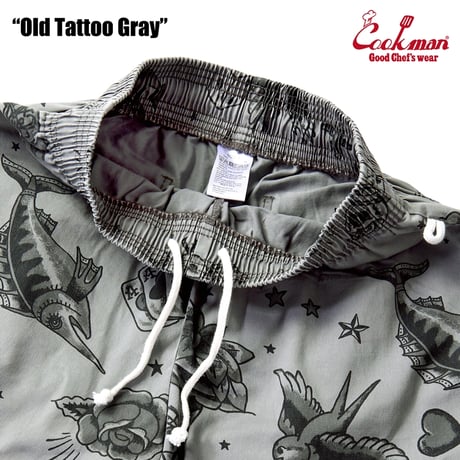 COOKMAN クックマン シェフパンツ イージーパンツ グレー Chef Pants Old Tattoo Gray
