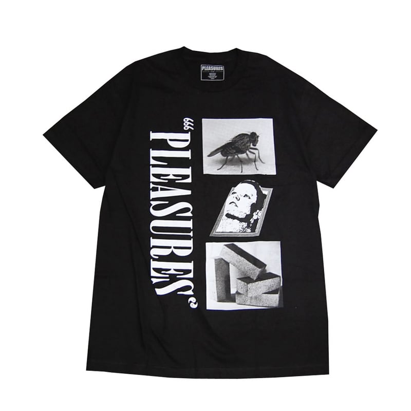 PLEASURES プレジャーズ Tシャツ ブラック LIFE OR DEATH p19p10
