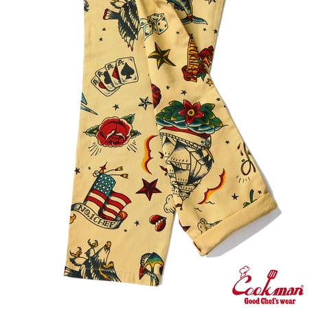 COOKMAN クックマン シェフパンツ イージーパンツ ベージュ Chef Pants Old Tattoo Beige