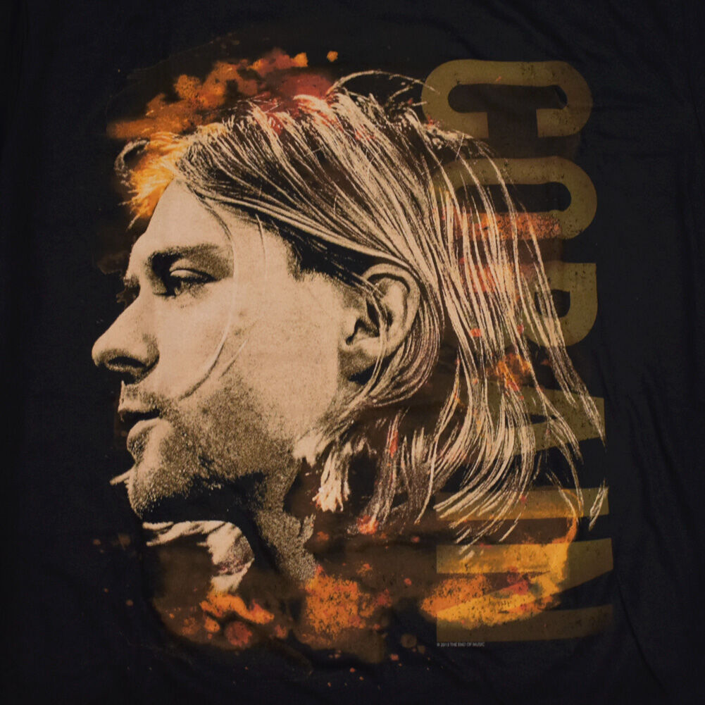 KURT COBAIN カートコバーン Tシャツ バンドTシャツ ブラック KURT COBAIN カートコバーン Tシャツ バンドTシャツ ブラック