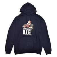 NOTORIOUS B.I.G. BIGGIE ノトーリアスビーアイジー ビギー スウェットパーカー フーディー ラップスウェット ネイビーブルー REACHSTRINGS HOODIE