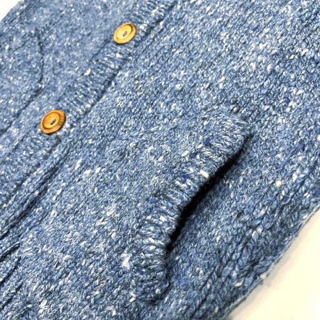 BRUNS WICK ブランズウィック ニットカーディガン パーカー セーター ブルーグレー hooded cardigan