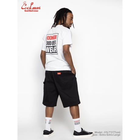COOKMAN クックマン カーペンターパンツ ショーツ ブラック Carpenter's Pants Short Heavy twill Black 231-61923
