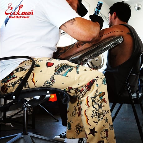 COOKMAN クックマン シェフパンツ イージーパンツ ベージュ Chef Pants Old Tattoo Beige