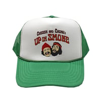 チーチ＆チョン チーチョン アップインスモーク メッシュキャップ グリーン CHEECH&CHONG'S Up in Smoke TRUCKER CAP RI2306