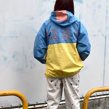 GRIMEY/GRMY　グライミー　ナイロン アノラック ジャケット　ブルー　RAINCOAT　gank132
