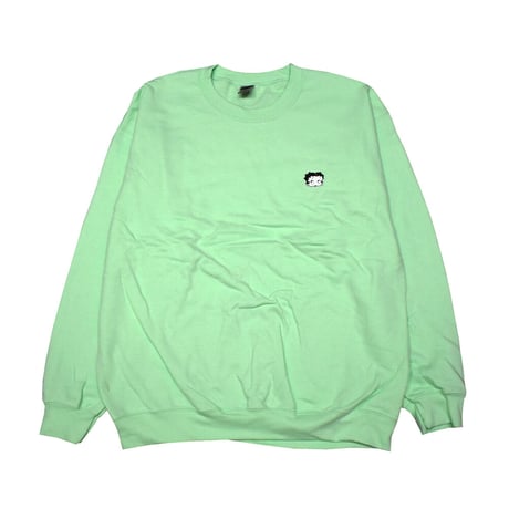BETTY BOOP ベティーブープ クルースウェット ミントグリーン CREW SWEAT betty-crew-emk