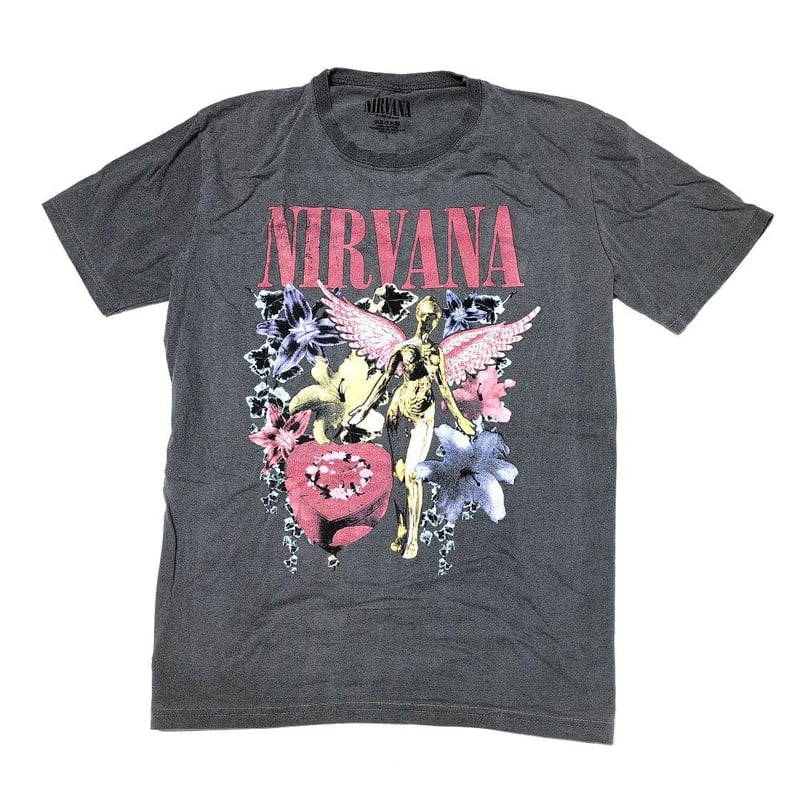 NIRVANA ニルヴァーナ Tシャツ バンドTシャツ チャコールグレー