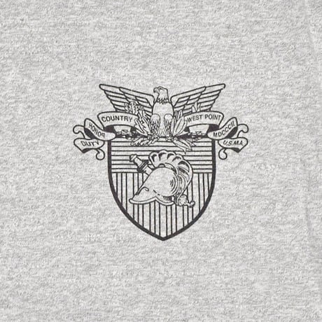 U.S.ARMY USMA PFU トレーニング Tシャツ コットンポリ グレー DEAD STOCK
