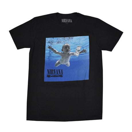 NIRVANA ニルヴァーナ Tシャツ バンドTシャツ ブラック NEVER MIND ALBUM S/S TEE