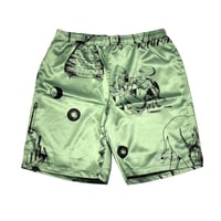 GRIMEY グライミー サテン ショートパンツ ショーツ カーキ VIMANA SHORT gpss149