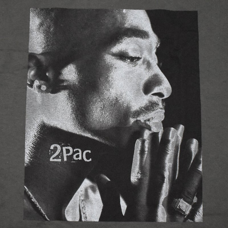 2PAC TUPAC トゥパック ロンTEE ラップTシャツ チャコールグレー 2PAC TUPAC トゥパック ロンTEE ラップTシャツ チャコールグレー