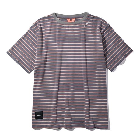 FLATLUX フラットラックス ボーダーTシャツ チャコール Venice Border Tee FX22-108