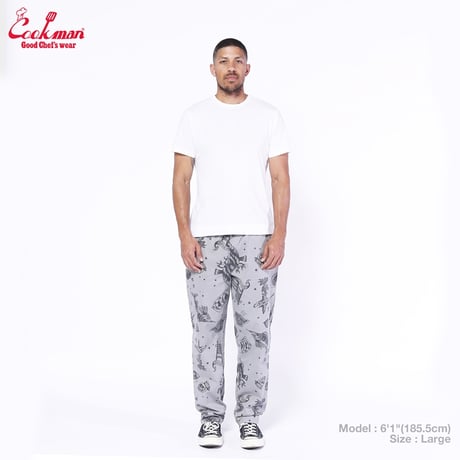 COOKMAN クックマン シェフパンツ イージーパンツ グレー Chef Pants Old Tattoo Gray