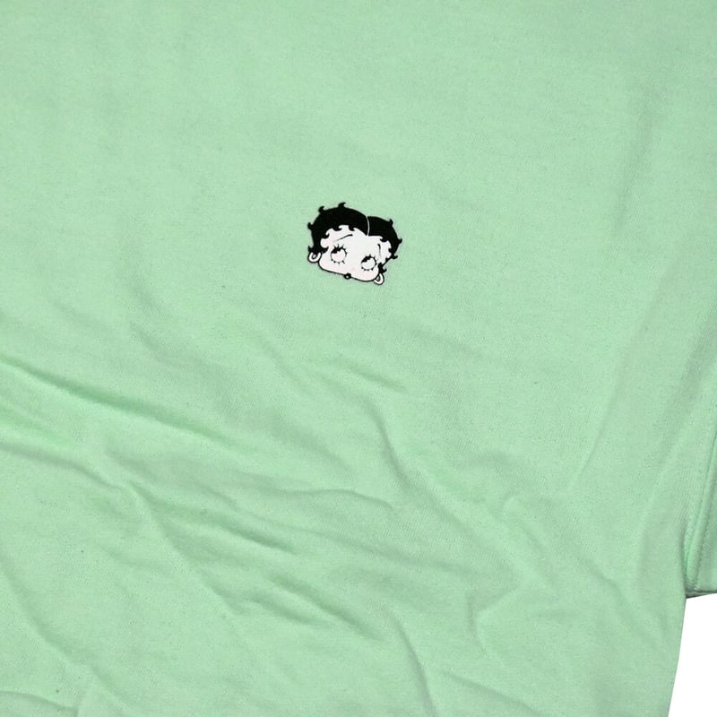 BETTY BOOP ベティーブープ クルースウェット ミントグリーン CREW