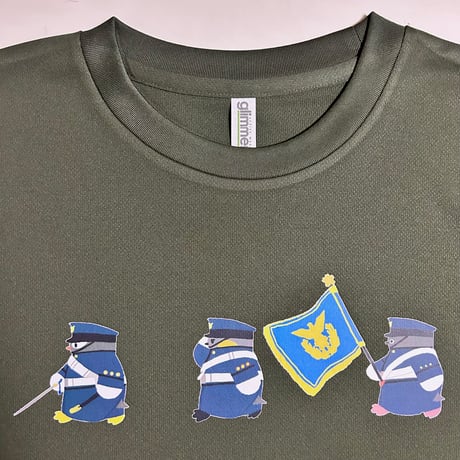 防大ペンギン 防衛大学校観閲行進Tシャツ(OD)