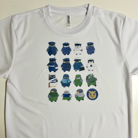 防大ペンギン 防大いろんなペンギンTシャツ（白）