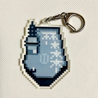 「ドット絵」ひゅうがクラスアクリルキーホルダー