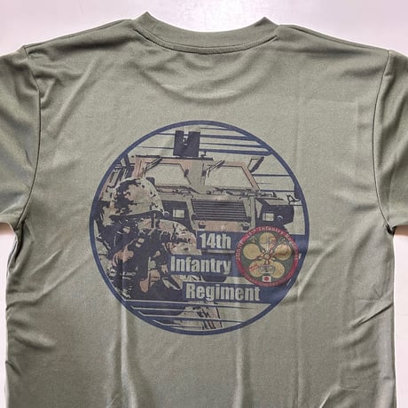 第14普通科連隊(金沢)Tシャツ(OD)