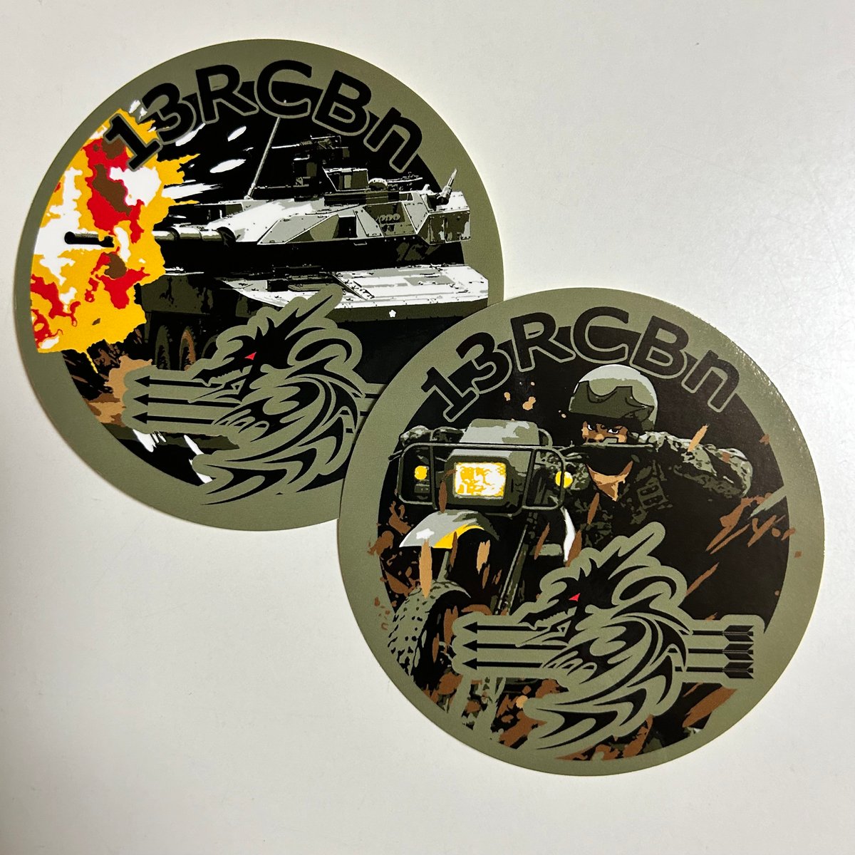 第13偵察戦闘大隊(バイクver)ステッカー | ジェイストアーズ