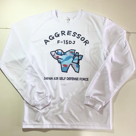 水彩アグレッサーラムネverドライTシャツ長袖(白)