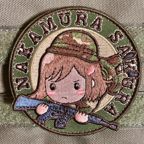 SDさくらワッペン(丸)陸自ver