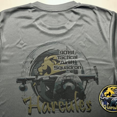 小牧基地第401飛行隊C-130H Tシャツ（グレー）
