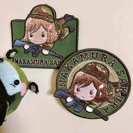 SDさくらワッペン(丸)陸自ver